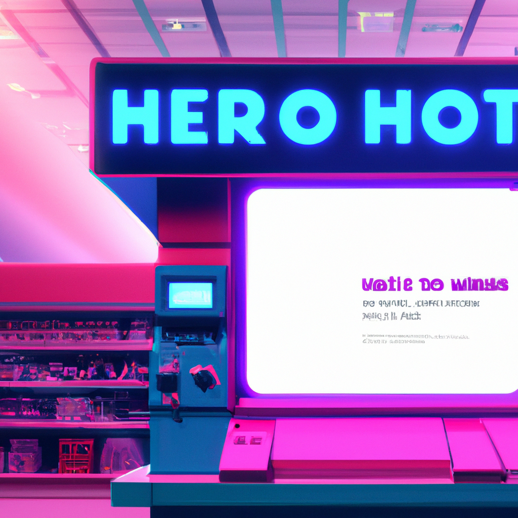 ArcadeArk hero artwork: neon arcade cabinet and pixel sky